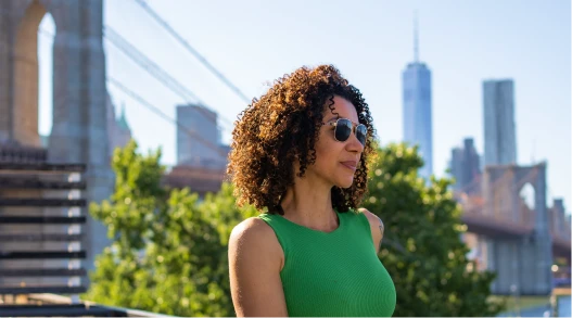 a locum tenens physician looking at a city skyline in the United States